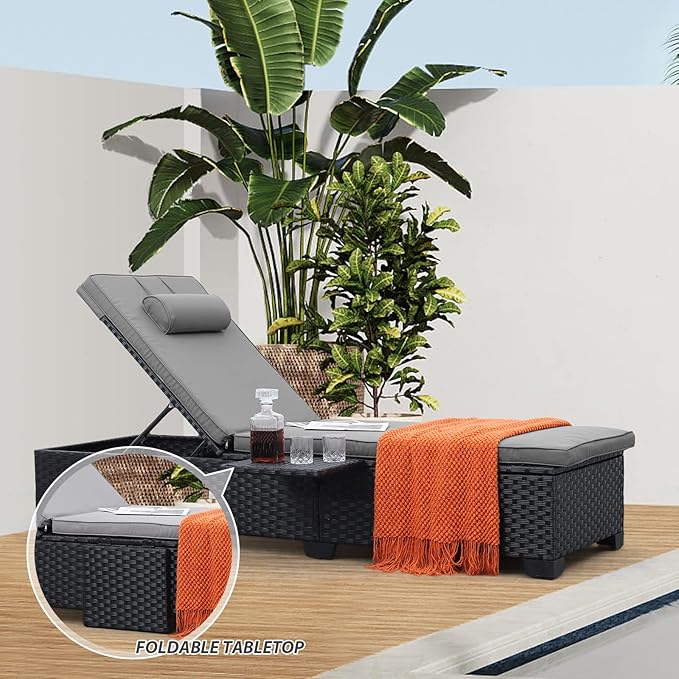 WAROOM Outdoor Chaise Lounge Chairs - Image 4