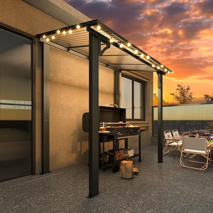 AECOJOY 8' x 5' Grill Gazebo Outdoor Pergola - Image 4