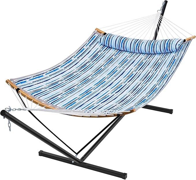 SUPERJARE Hammock with Stand, 2 Person Heavy Duty Hammock Frame, Detachable by SUPERJARE