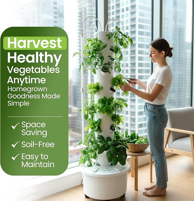 GX Hydroponic Tower | Vertical Planter Tower | Hydroponics Growing System Kit | - Image 2