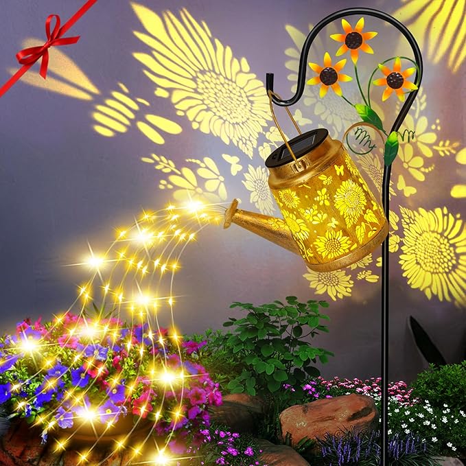 Christmas Gifts Solar Solar Lanterns Garden Decor Sunflower Lights, Large by OSTRITEC