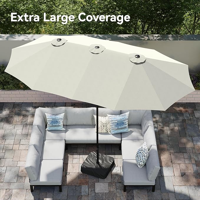 PHI VILLA 15ft Large Patio Umbrellas - Image 2