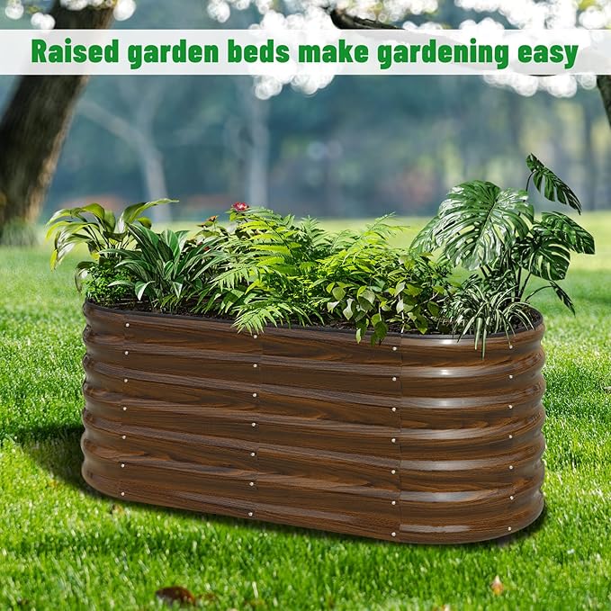 SnugNiture Galvanized Steel Raised Garden Bed Kit, Flowers and Fruits - Image 7