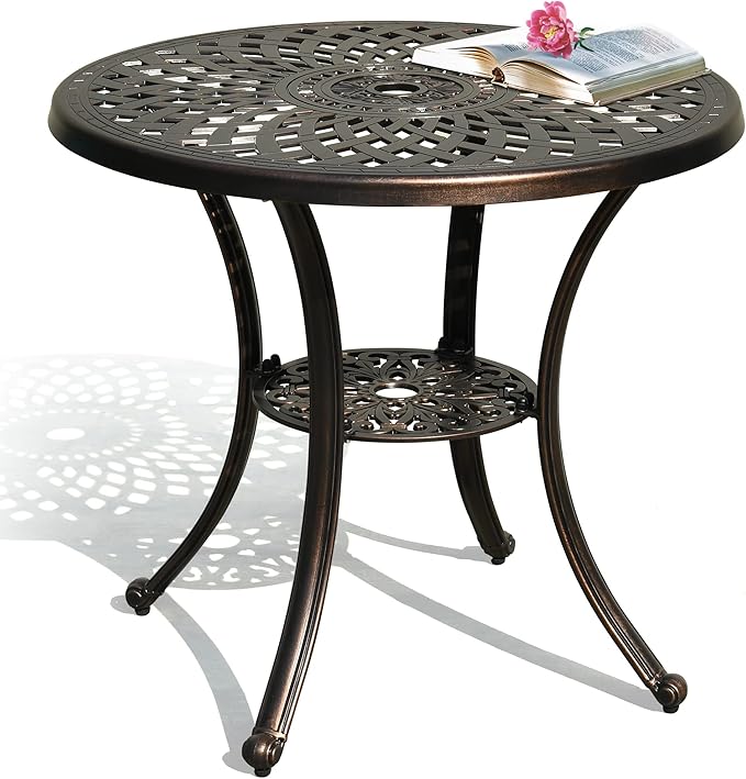 DWVO 30 Inches Round Patio Dining Table by DWVO