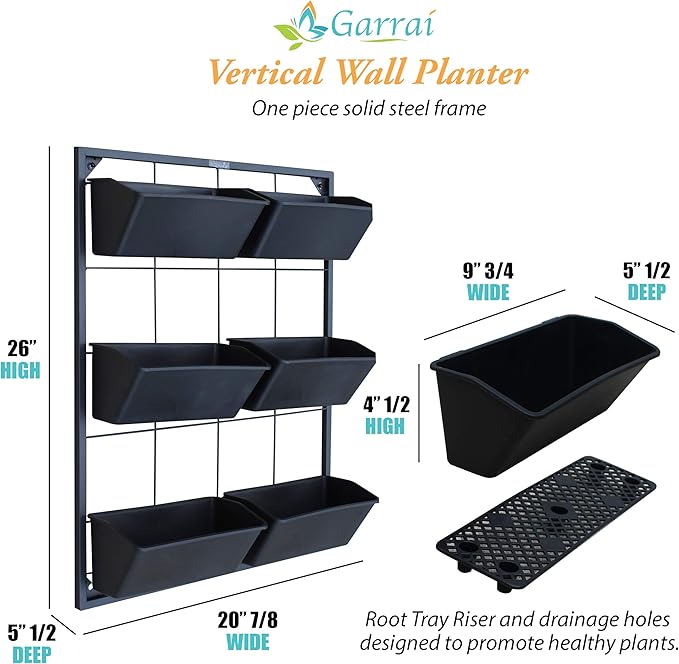 Vertical Garden Wall Planter. Ideal Indoor or Outdoor Container Gardening. - Image 3