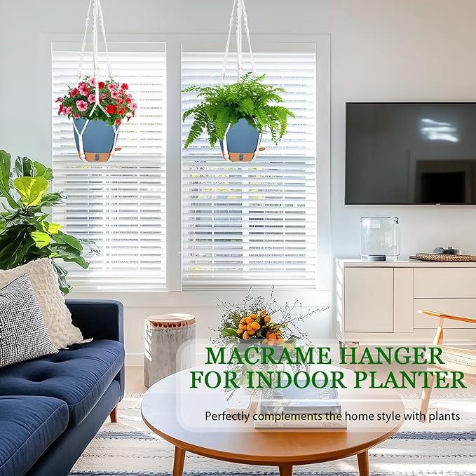 Hanging Planters for Indoor Plants 8 Inch, 2 Pack Hanging Baskets for Plants - Image 2