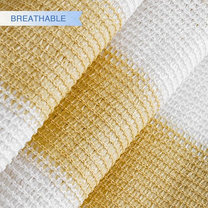 E&K Sunrise 6' x 6' x 6' Sun Shade Sail Triangle Canopy Shade Cover UV Block - Image 3