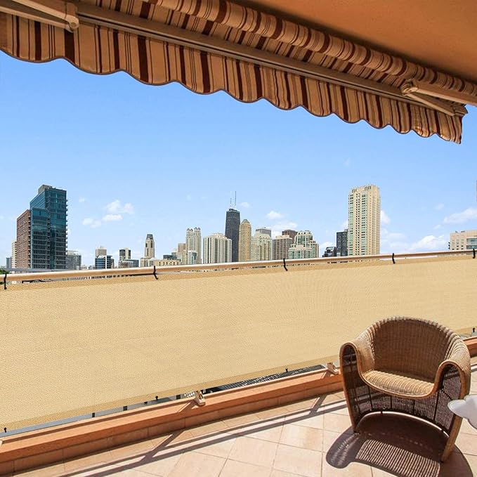 LOVE STORY Balcony Privacy Screen, UV Protection and Weather-Resistant by LOVESTORY