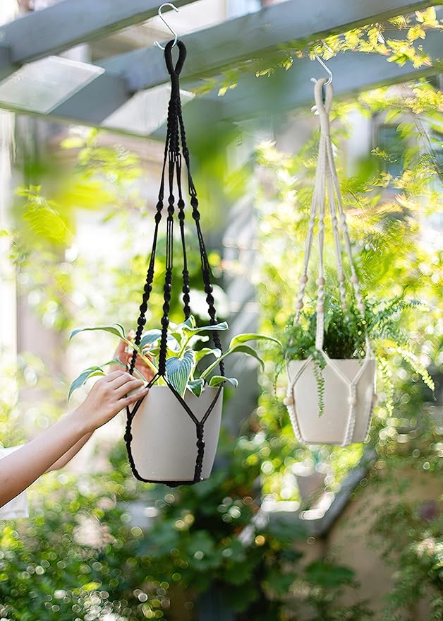 Macrame Plant Hanger Indoor Hanging - Image 3