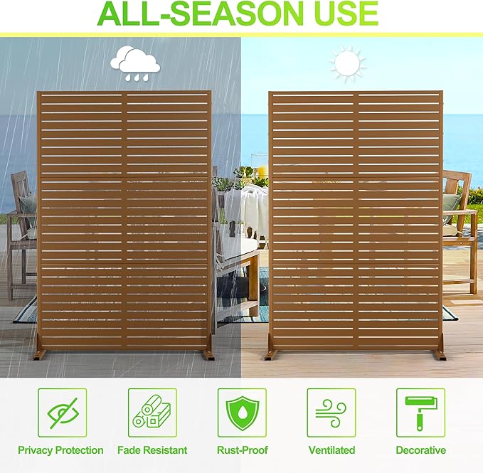 Outdoor Privacy Screen, Freestanding Privacy Fence Panels - Image 6