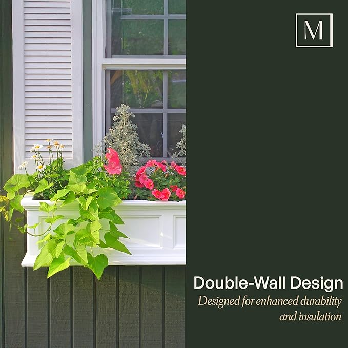 Mayne Fairfield 5-Foot Window Box – Self-Watering, Weather-Resistant Planter - Image 5