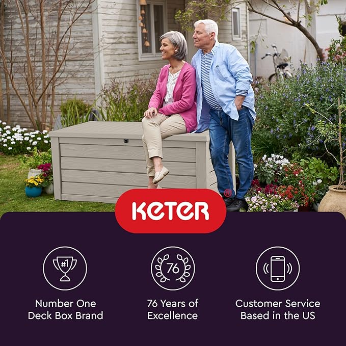 Keter Westwood 150 Gallon Resin Large Outdoor Storage Box - Image 9