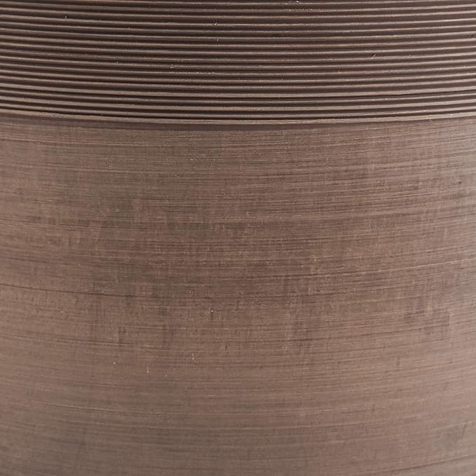 PSW Pot Collection FM30TP 12-inch Plastic/Stone/Wood Composite Large Ribbed - Image 5