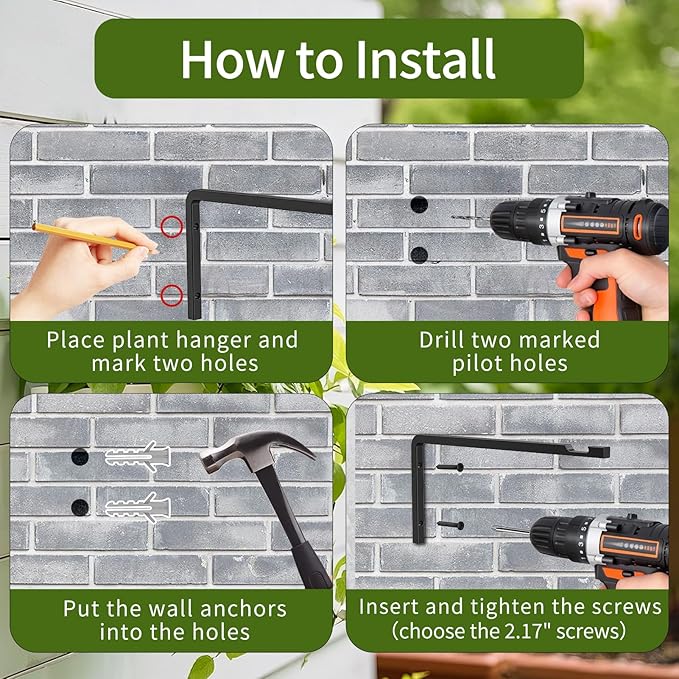 2 Pack 8 Inch Plant Hanger Hooks - Image 5