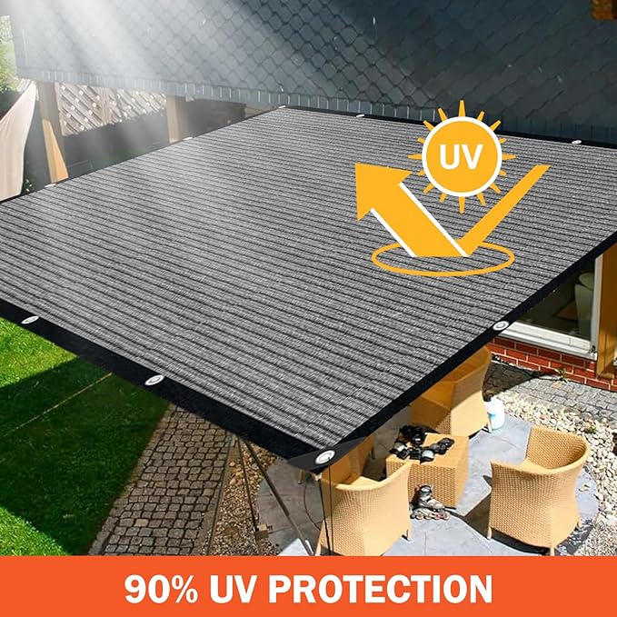 Grey Sun Shade Cloth, Pergola Shade Cover - Image 5