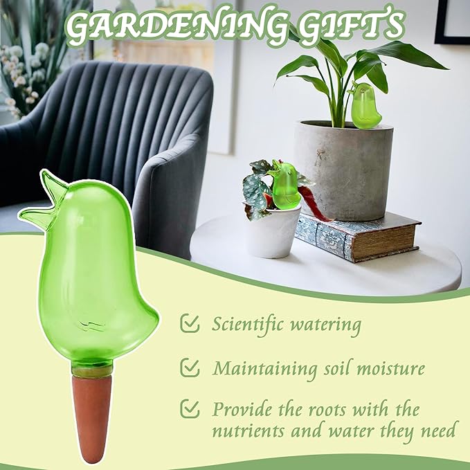 4 Pack Self Watering Spikes, Indoor Plant Watering Globes, Bird Shape Automatic - Image 5