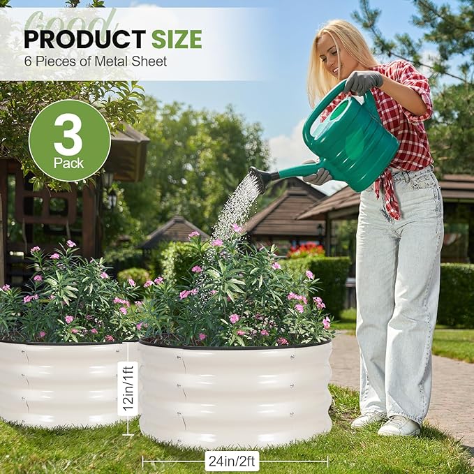 G GOOD GAIN Round Raised Garden Bed - Image 2