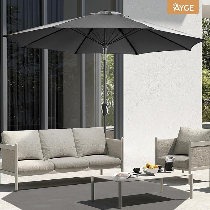 Ayge 9FT Large Outdoor Patio Umbrella Market Table Umbrella-UV Resistant - Image 5