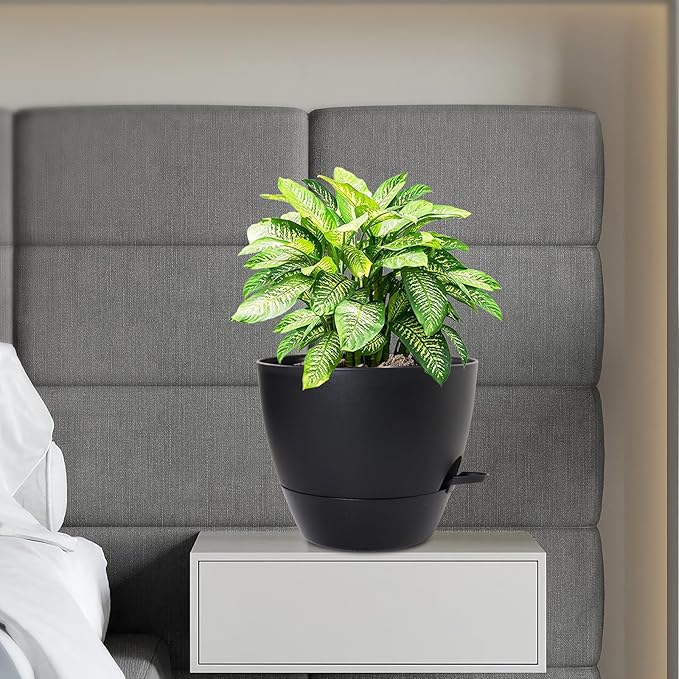 12 inch Large Self Watering Pots, Flower Plant Pots - Image 7