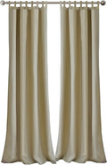 Elrene Home Fashions Matine Weatherproof Tab-Top Indoor/Outdoor Solid Color by ElreneHomeFashions
