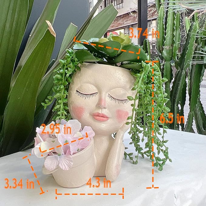 Face Plant Pot - Double Flower Pots - Image 3
