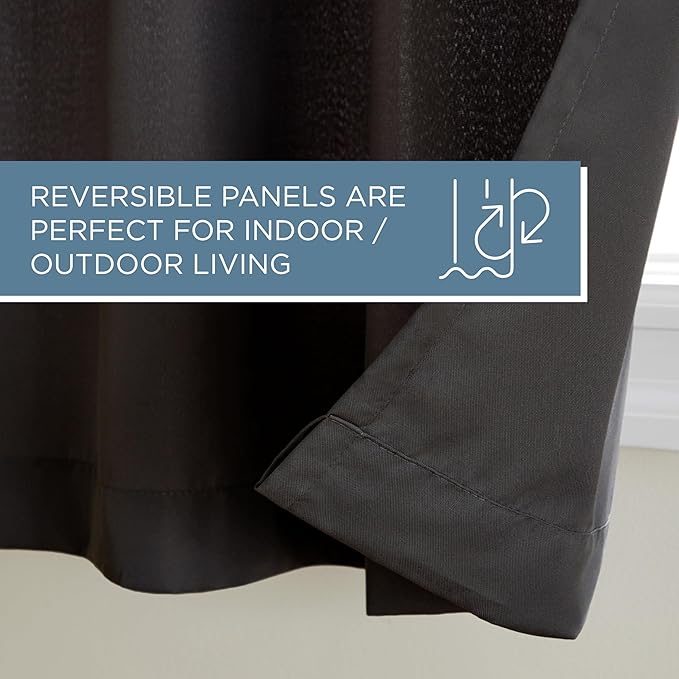 Town & Country Basics Cabana Solid Heavyweight Indoor Outdoor Curtains - Image 6
