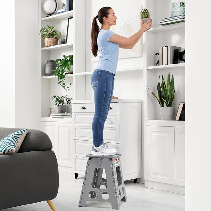ACSTEP Folding Step Stool 16 Inch Heavy Duty Step Stool Foldable - Image 7