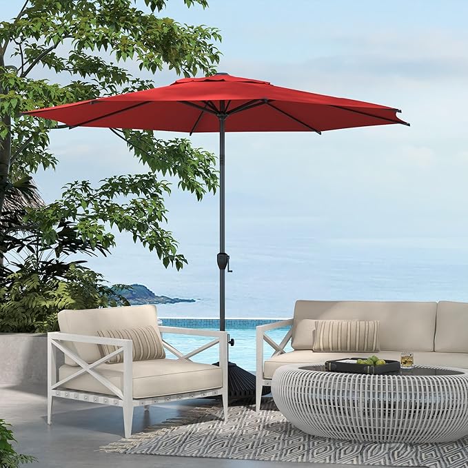 Abba Patio 9FT Lyon Outdoor Patio Umbrella Outdoor Table Umbrella - Image 7