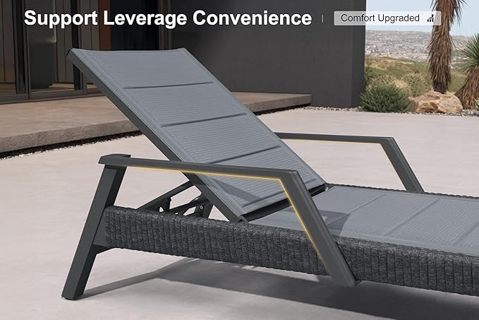 PURPLE LEAF 3-Piece Patio Chaise Lounge Set - Image 3