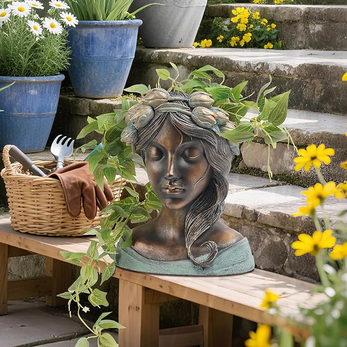 DiliComing Head Planter Face Plant Pots - Image 6