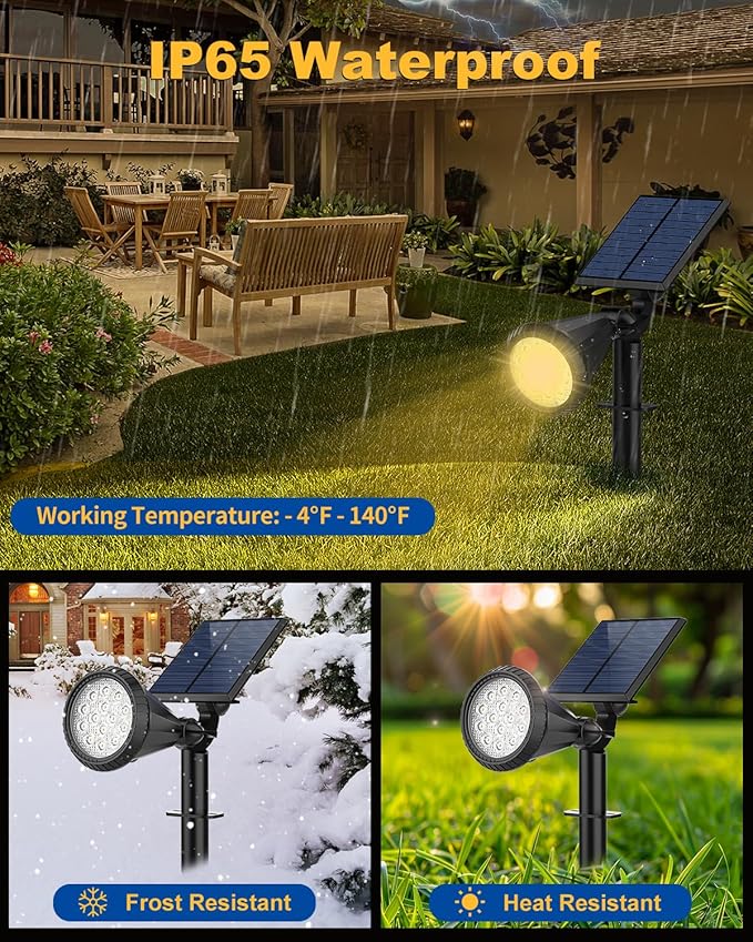 Solar Spot Lights Outdoor, 10 Pack Outdoor Solar Lights - Image 5