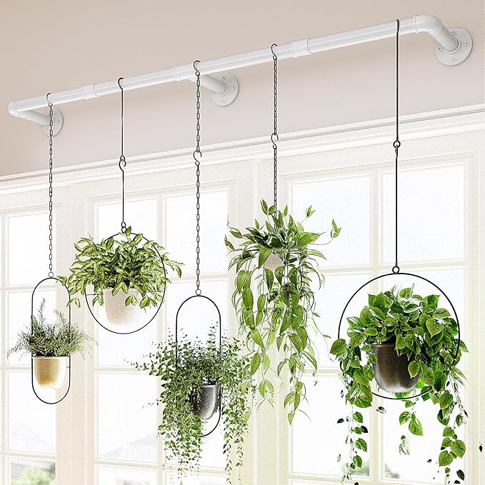 Bamworld Window Plant Hanger Indoor 63in Hanging Planters by Bamworld