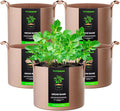VIVOSUN 5-Pack 7 Gallons Grow Bags Heavy Duty Thickened Nonwoven Fabric Pots by VIVOSUN