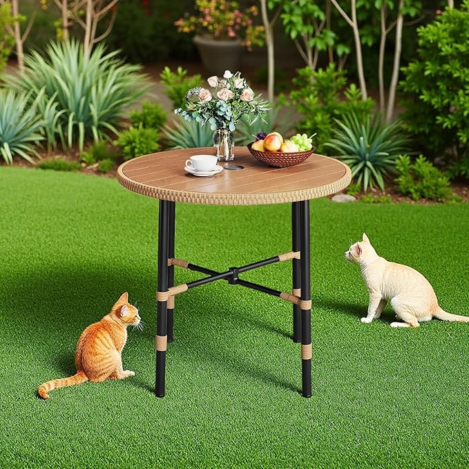 DWVO Outdoor Patio Dining Table Round - Image 8