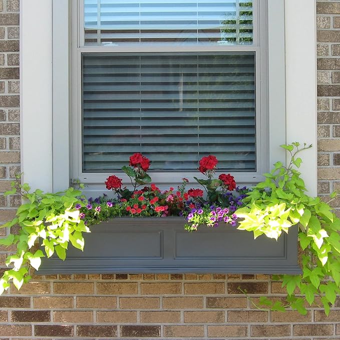 Mayne Fairfield 4-Foot Window Box – Self-Watering, Weather-Resistant Planter - Image 8