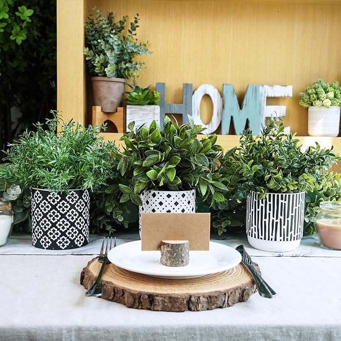 Winlyn 3-Pack Artificial Potted Plants - Image 5