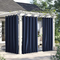 NICETOWN 2 Panels Weighted Outdoor Curtains by NICETOWN
