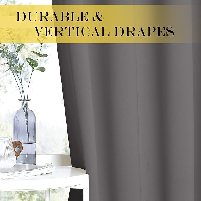 NICETOWN Blackout Sliding Door Curtain, Grommet Top Thermal Insulated Extra - Image 5