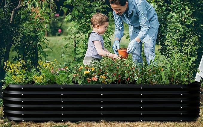 Galvanized Raised Garden Bed, Outdoor Planter Bed, Metal Planter Box - Image 6