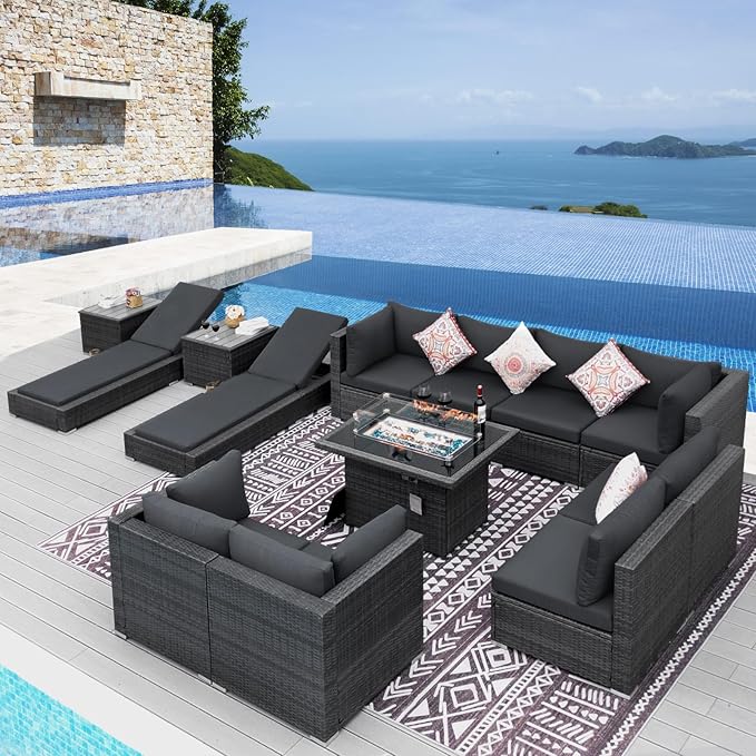 NICESOUL 13 Piece Patio Furniture Set - Image 2