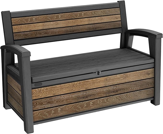 Keter Signature 60 Gallon Storage Bench Deck Box by Keter