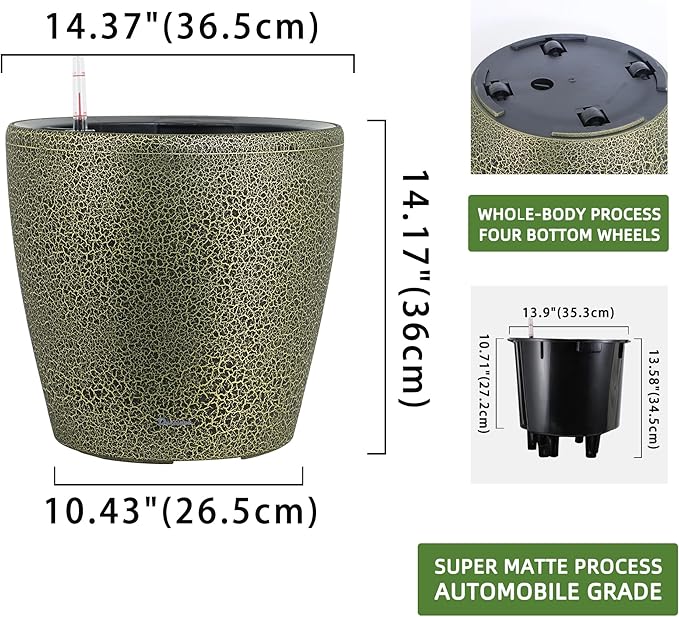 Dexceder 15x14 Self Watering Planter - Image 3