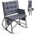 EVER ADVANCED Lightweight Folding Rocking Camping Chair, Padded Portable Rocker by EVERADVANCED
