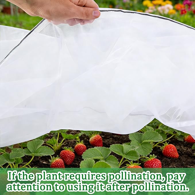 2 Pack Garden Netting for Raised Beds, 55.1" x 30" x 19.6" Garden Bed Insect - Image 5