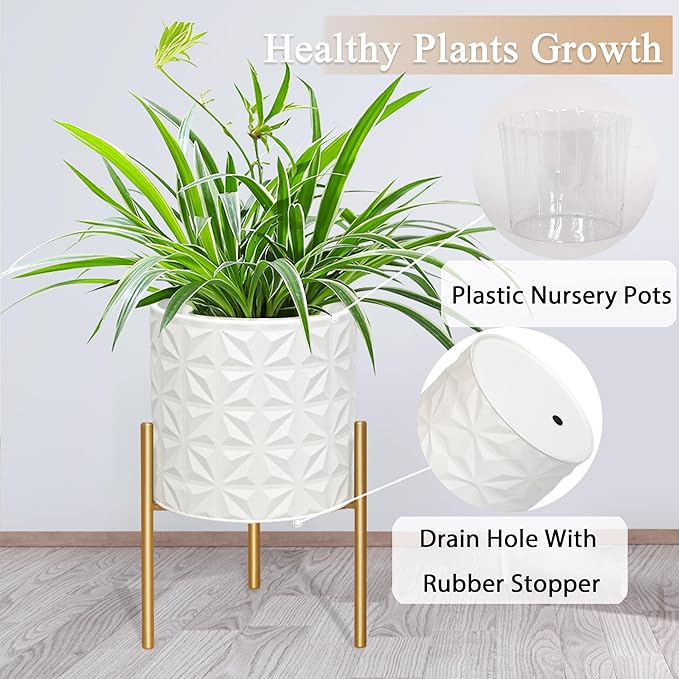 ARNIS Modern Planter Pots, Decorative Planters, Metal Pots - Image 4