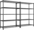 5 Tier Storage Shelves 71"H Wire Shelving Adjustable Metal Shelving, 1000LBS by Romorgniz