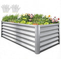 YITAHOME 6x3x3ft Large Raised Garden Bed Kit, Galvanized Metal Planter Box by YITAHOME