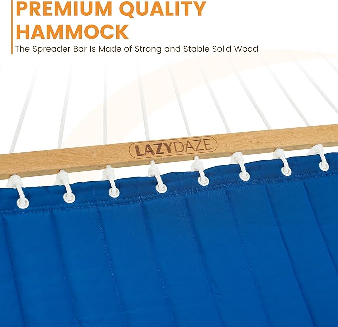 Lazy Daze 12 FT Double Quilted Fabric Hammock - Image 4