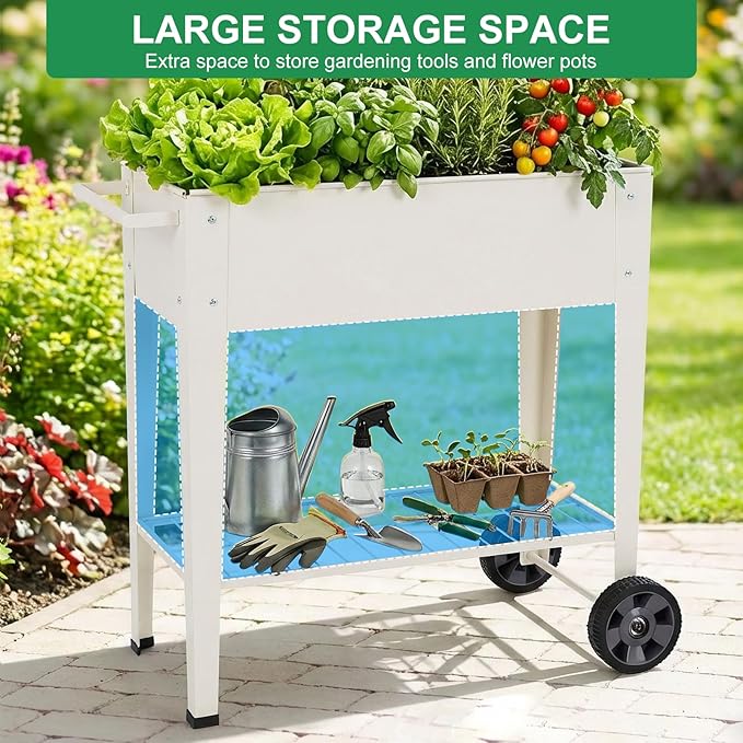 Elevated 32" Tall Raised Garden Bed - Image 8