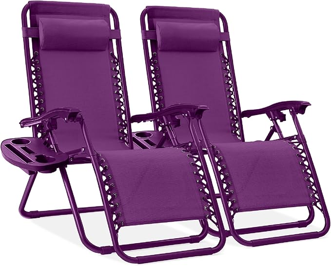 Best Choice Products Set of 2 Adjustable Steel Mesh Zero Gravity Lounge Chair by BestChoiceProducts